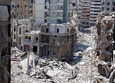 Rastro de destruição: resultado da guerra do Líbano em 2006